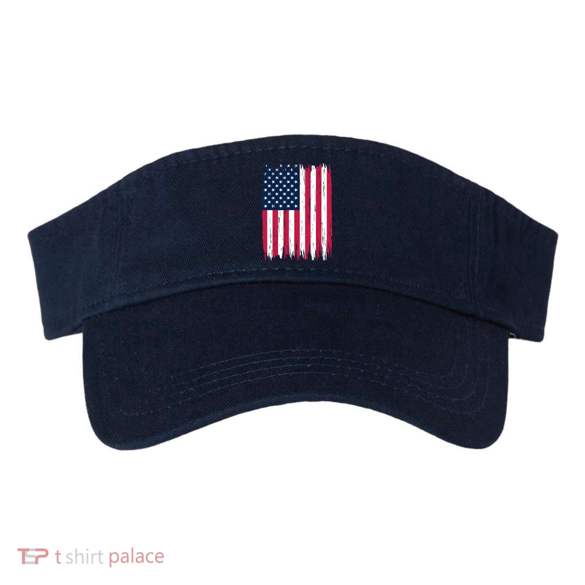 American Flag Patriotic 4th of July Independence Day Visor
