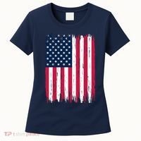 American Flag Patriotic 4th of July Independence Day Women's T-Shirt thumb 0
