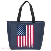 American Flag Patriotic 4th of July Independence Day Tote Bag thumb 0