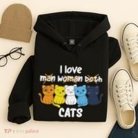 Aroace Flag Pride Lgbtq Cats Cute Aroace Cat Hoodie thumb 4