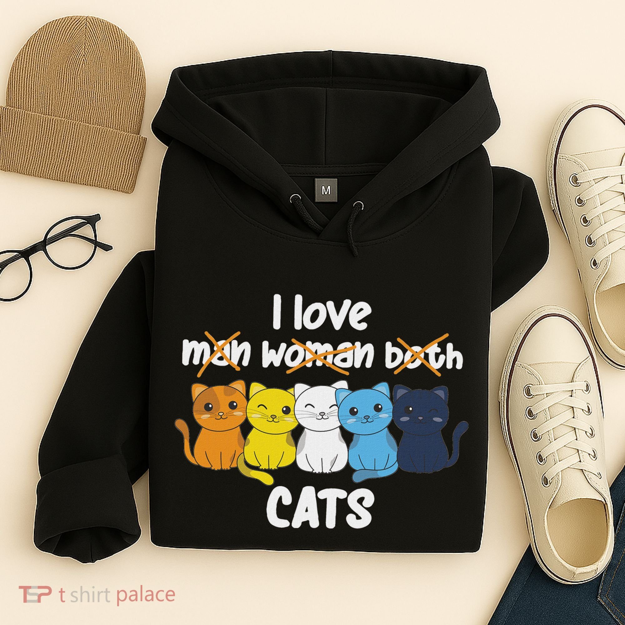 Aroace Flag Pride Lgbtq Cats Cute Aroace Cat Hoodie