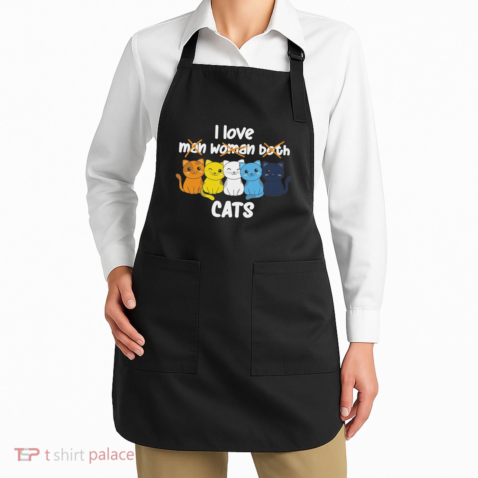 Aroace Flag Pride Lgbtq Cats Cute Aroace Cat Apron