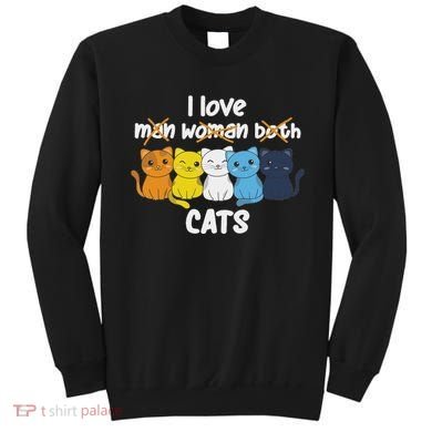 Aroace Flag Pride Lgbtq Cats Cute Aroace Cat Sweatshirt