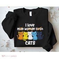 Aroace Flag Pride Lgbtq Cats Cute Aroace Cat Sweatshirt thumb 2