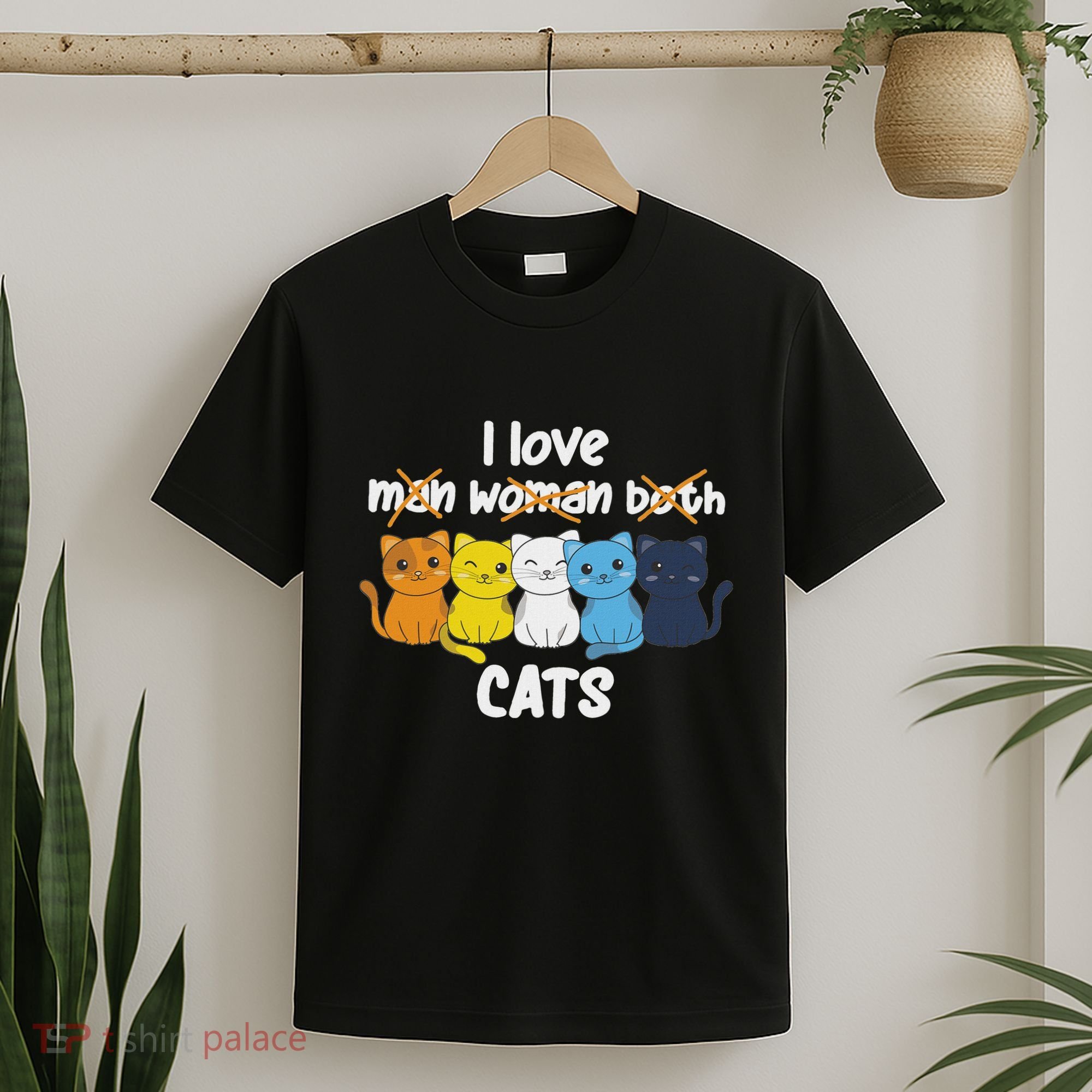 Aroace Flag Pride Lgbtq Cats Cute Aroace Cat T-Shirt