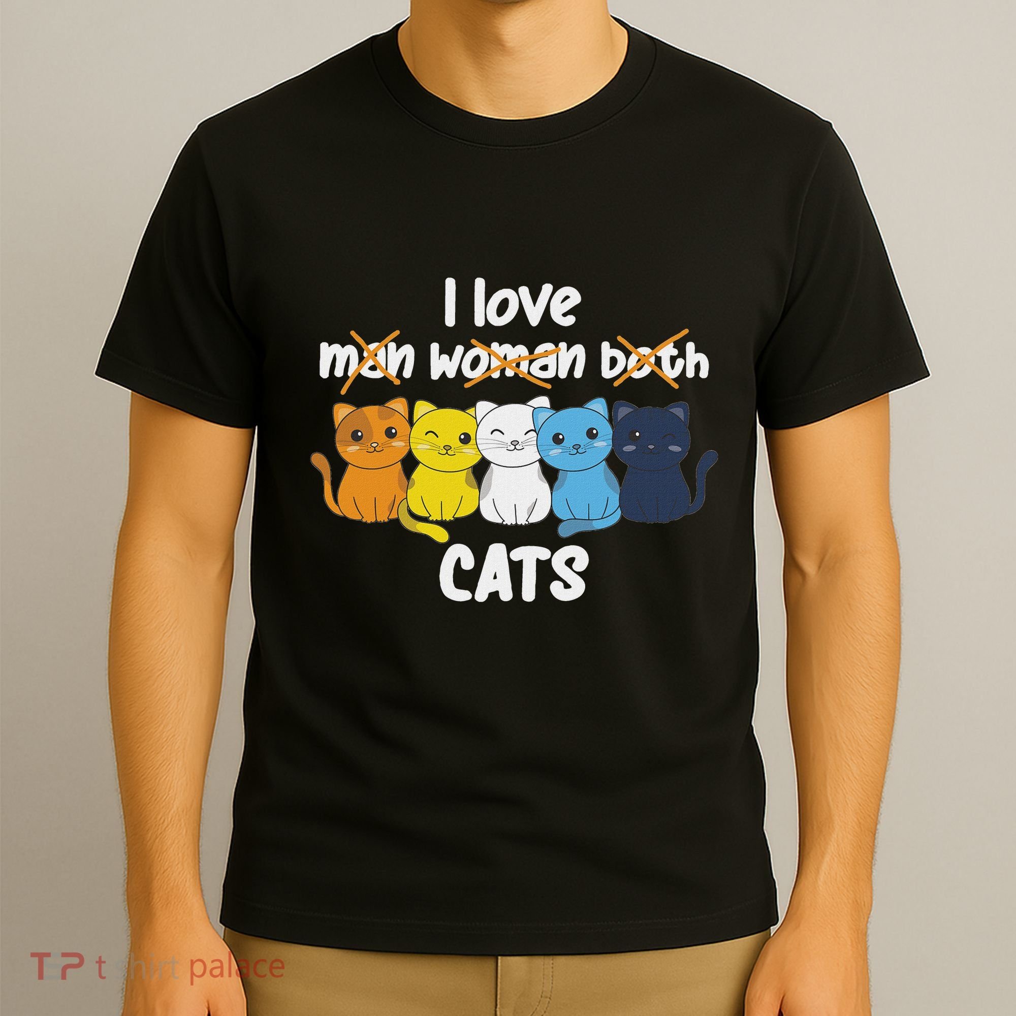Aroace Flag Pride Lgbtq Cats Cute Aroace Cat T-Shirt