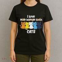 Aroace Flag Pride Lgbtq Cats Cute Aroace Cat T-Shirt thumb 4