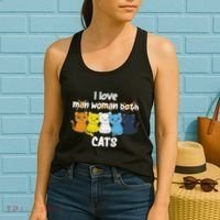 Aroace Flag Pride Lgbtq Cats Cute Aroace Cat Women's Tank Top thumb 2