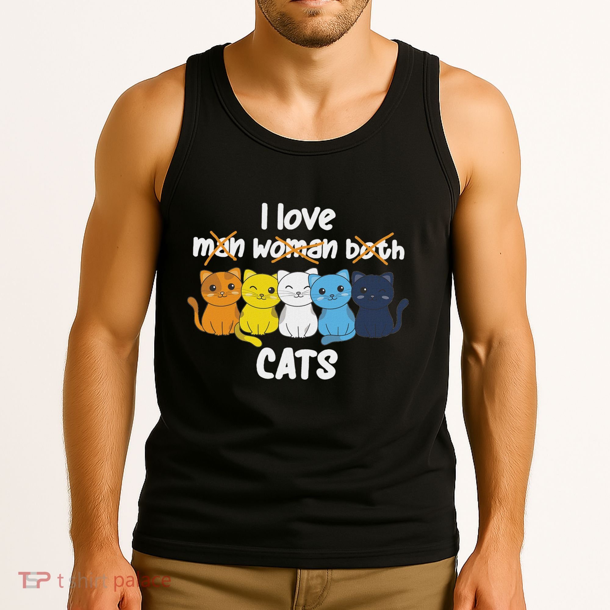 Aroace Flag Pride Lgbtq Cats Cute Aroace Cat Tank Top