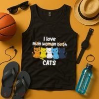 Aroace Flag Pride Lgbtq Cats Cute Aroace Cat Tank Top thumb 4