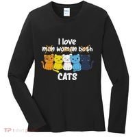 Aroace Flag Pride Lgbtq Cats Cute Aroace Cat Women's Long Sleeve Shirt thumb 0