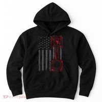 American Flag Piston Funny Muscle Car Mechanic Gift Hoodie thumb 0
