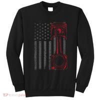 American Flag Piston Funny Muscle Car Mechanic Gift Sweatshirt thumb 0
