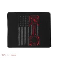 American Flag Piston Funny Muscle Car Mechanic Gift Mousepad thumb 0