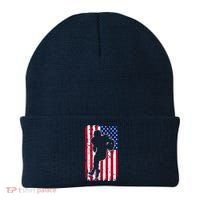 American Football Player Distressed USA Flag Beanie thumb 0