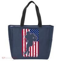American Football Player Distressed USA Flag Tote Bag thumb 0