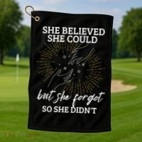 Adhd Funny Quotes Memory Rentention | Adhd Awareness Golf Towel thumb 1