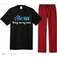 Alexa Funny Quote Bring Me My Wine Pajama Set thumb 0
