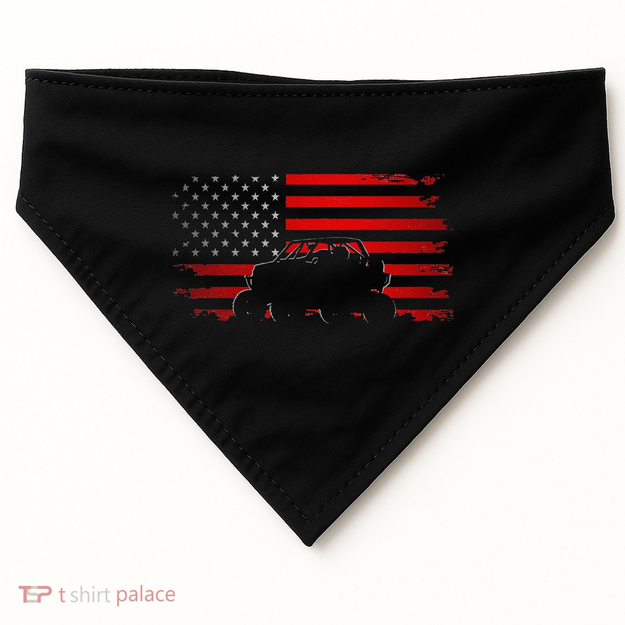American Flag Quad ATV Apparel Off Road ATV USA-Made Doggie Bandana