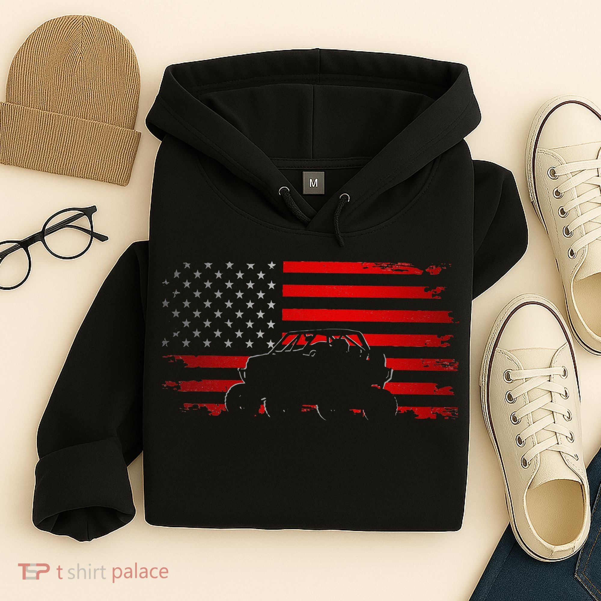 American Flag Quad ATV Apparel Off Road ATV Hoodie