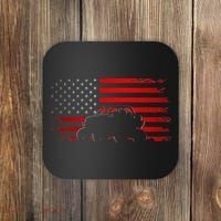American Flag Quad ATV Apparel Off Road ATV Coaster thumb 0