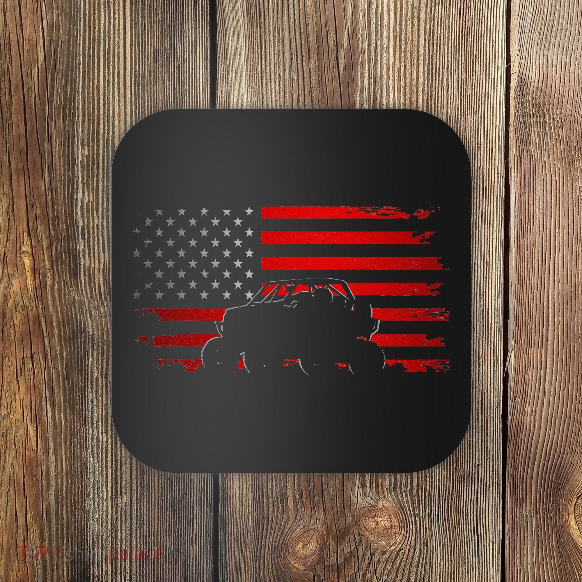 American Flag Quad ATV Apparel Off Road ATV Coaster