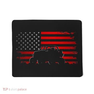 American Flag Quad ATV Apparel Off Road ATV Mousepad