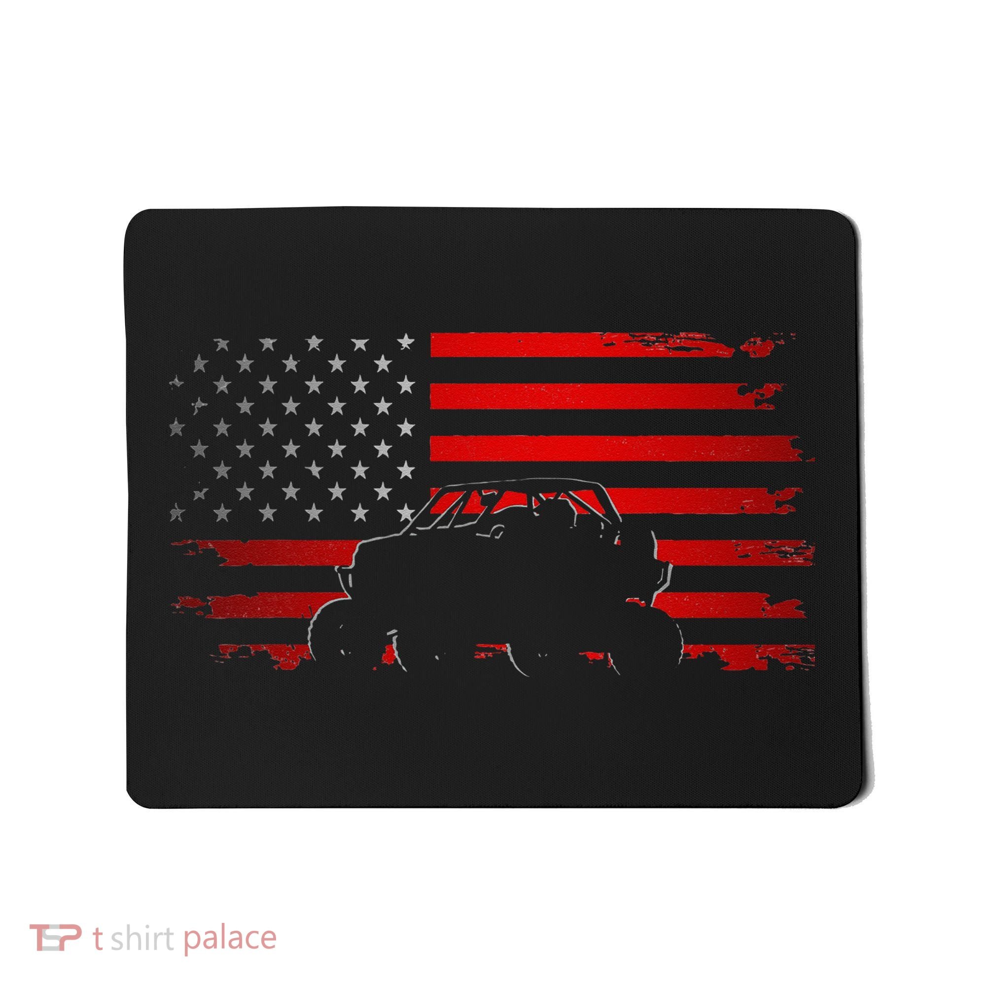 American Flag Quad ATV Apparel Off Road ATV Mousepad