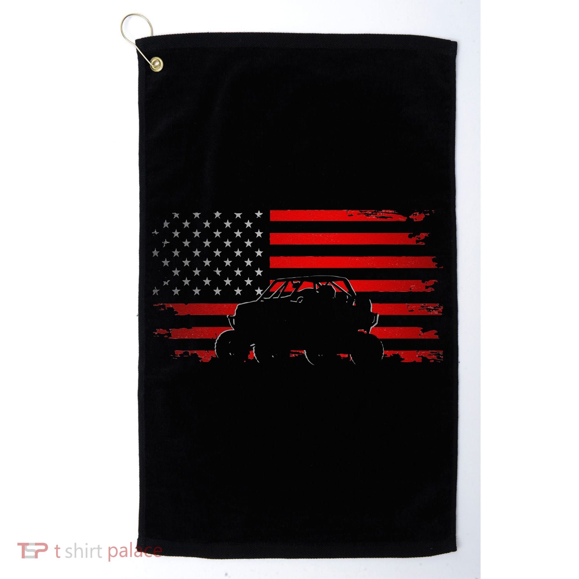 American Flag Quad ATV Apparel Off Road ATV Golf Towel