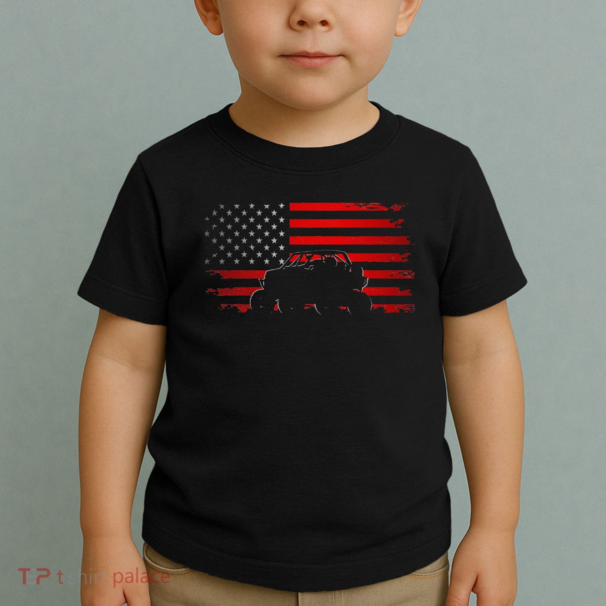 American Flag Quad ATV Apparel Off Road ATV Toddler T-Shirt