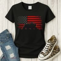American Flag Quad ATV Apparel Off Road ATV Women's T-Shirt thumb 3
