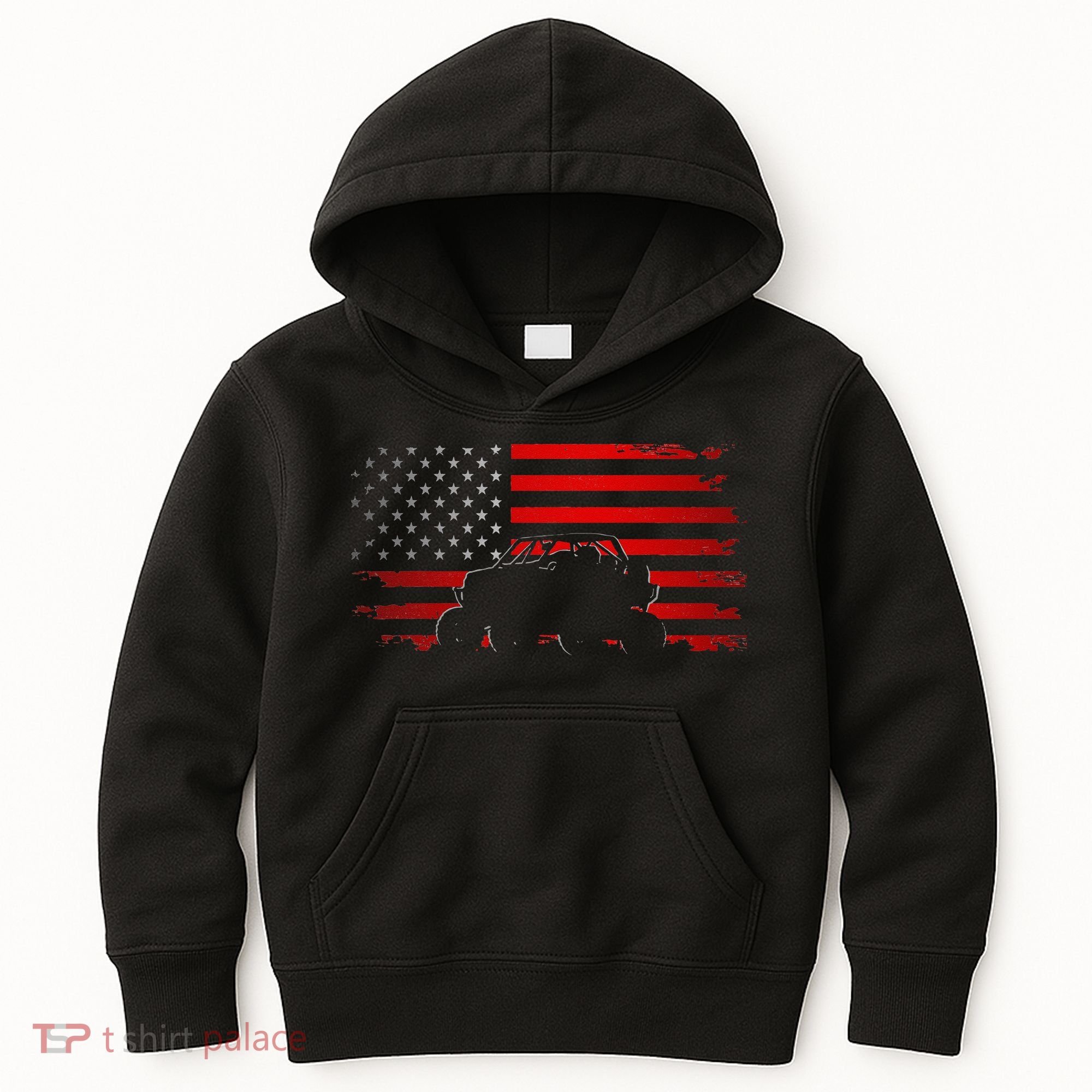 American Flag Quad ATV Apparel Off Road ATV Kids Hoodie