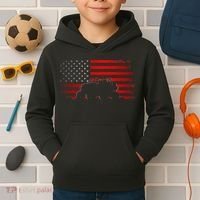 American Flag Quad ATV Apparel Off Road ATV Kids Hoodie thumb 2