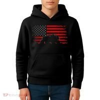 American Flag Quad ATV Apparel Off Road ATV Kids Hoodie thumb 4