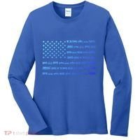 American Flag Railroad Train Conductor Gift Women's Long Sleeve Shirt thumb 0