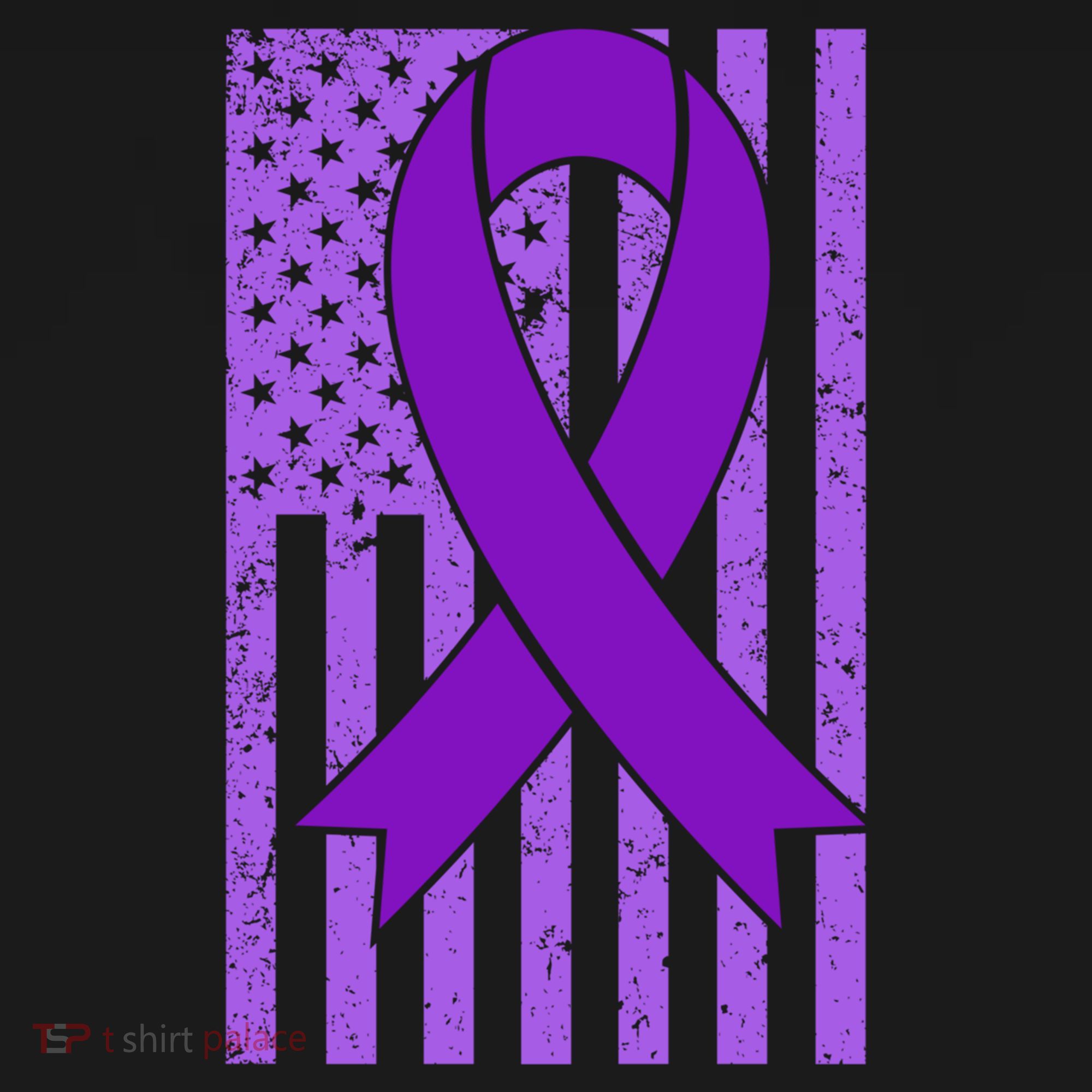 American Flag Ribbon Purple Sarcoidosis Awareness Cool Gift Women's Hoodie