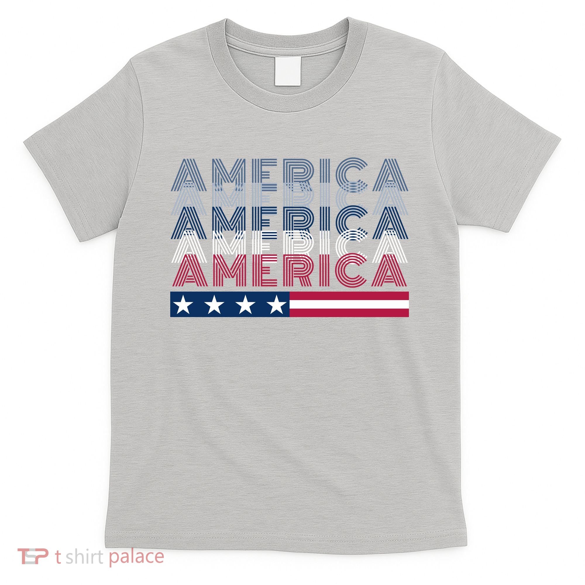 America First Retro Vintage Patriotic T-Shirt
