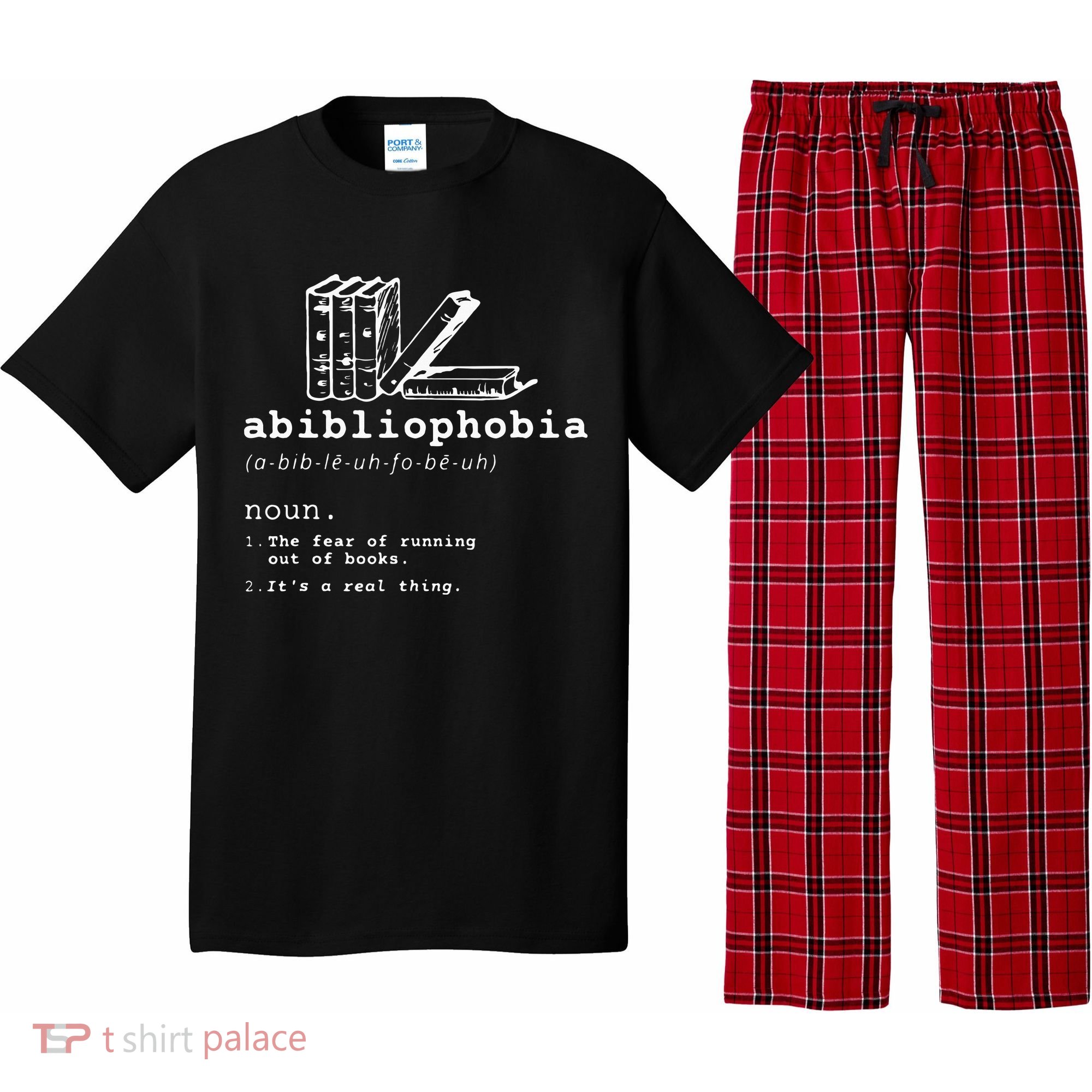 Abibliophobia Funny Reading Bookworm Reader Gift Pajama Set