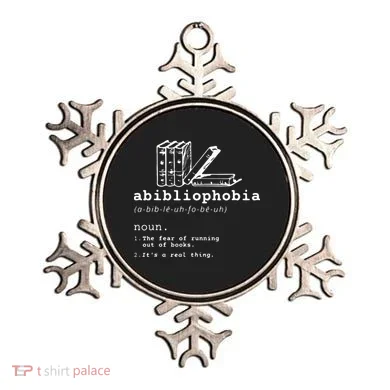 Abibliophobia Funny Reading Bookworm Reader Gift Ornament