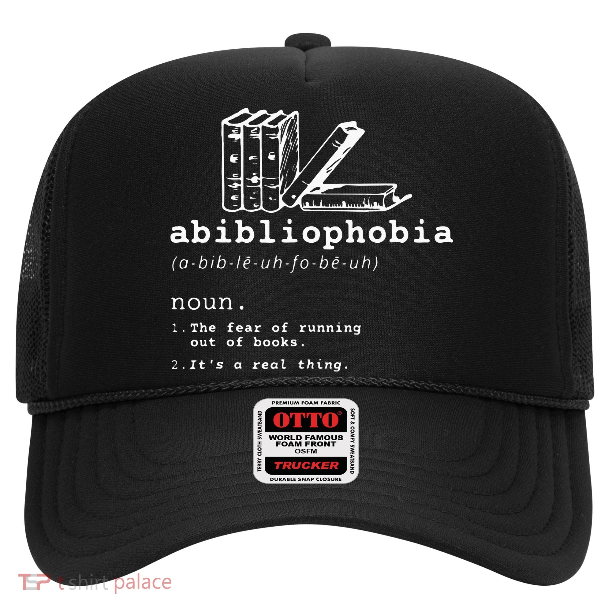Abibliophobia Funny Reading Bookworm Reader Gift Hat