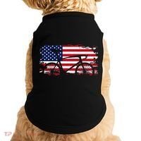 American Flag Road Biking Cycling Apparel Bicycle Cycling Doggie Tank thumb 0