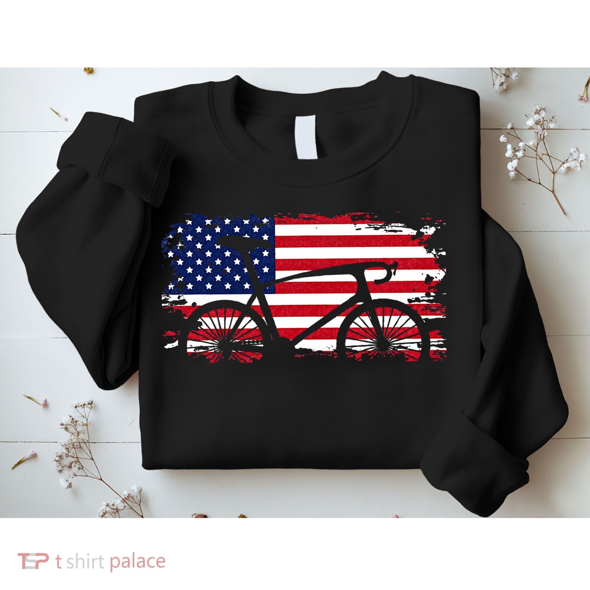 American Flag Road Biking Cycling Apparel Bicycle Cycling Sweatshirt