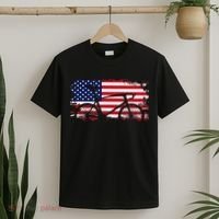 American Flag Road Biking Cycling Apparel Bicycle Cycling T-Shirt thumb 2