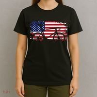 American Flag Road Biking Cycling Apparel Bicycle Cycling T-Shirt thumb 4