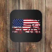 American Flag Road Biking Cycling Apparel Bicycle Cycling Coaster thumb 0