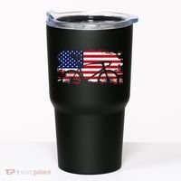 American Flag Road Biking Cycling Apparel Bicycle Cycling Tumbler thumb 0