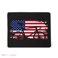 American Flag Road Biking Cycling Apparel Bicycle Cycling Mousepad thumb 0