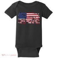 American Flag Road Biking Cycling Apparel Bicycle Cycling Baby Bodysuit thumb 0