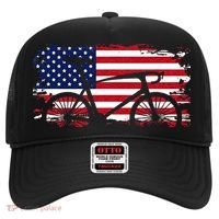 American Flag Road Biking Cycling Apparel Bicycle Cycling Hat thumb 0