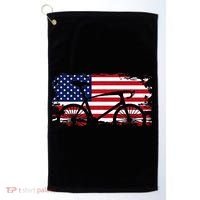 American Flag Road Biking Cycling Apparel Bicycle Cycling Golf Towel thumb 0